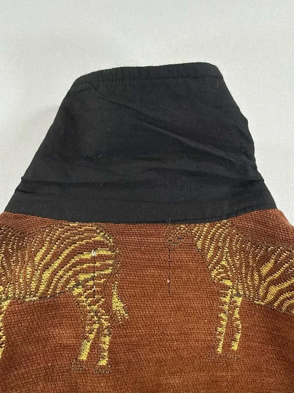 Vintage TanTrums Zebra Safari Jacket Brocade Tribal Boho Boxy Women's 2X